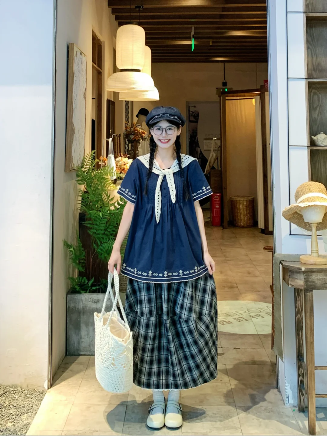 163 90｜日系甜美文艺穿搭ootd～💙