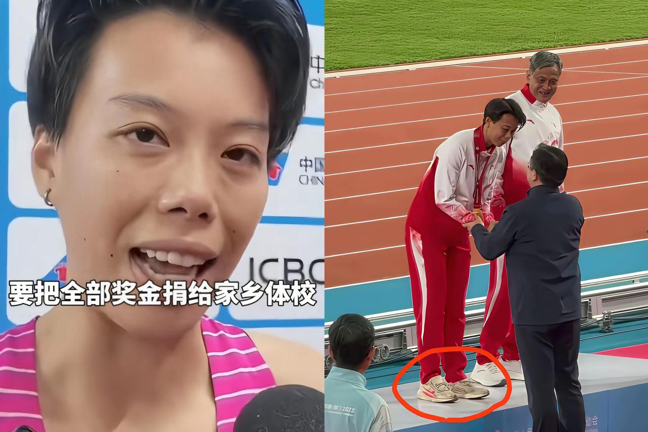 广西姑娘刘景扬在十五运上为广东队赢下女子100米栏金牌的后续更感人。
     