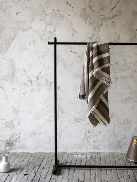 一条盖毯丨条纹色丨纯亚麻