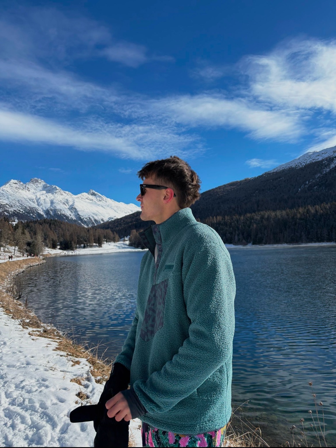 网球talking大会 门思克在冰天雪地里休假，并发文：在这里休假是放松还是僵硬