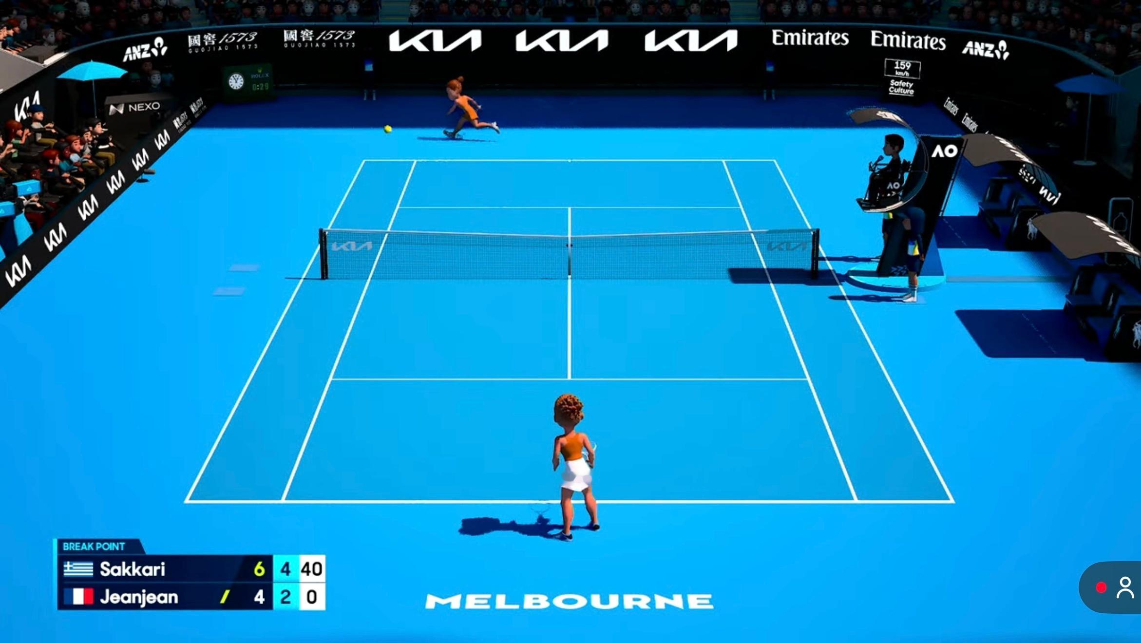 澳网2026 不知道AO为什么要搞一个3D卡通人物直播，像玩游戏。 