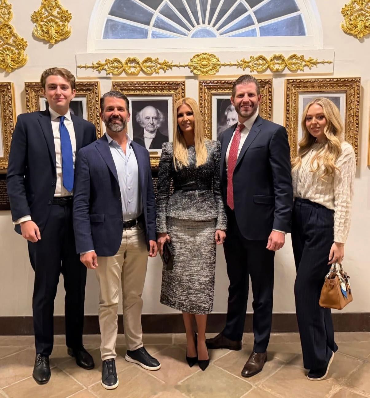 特朗普家族出席特朗普国会国情咨文演讲 