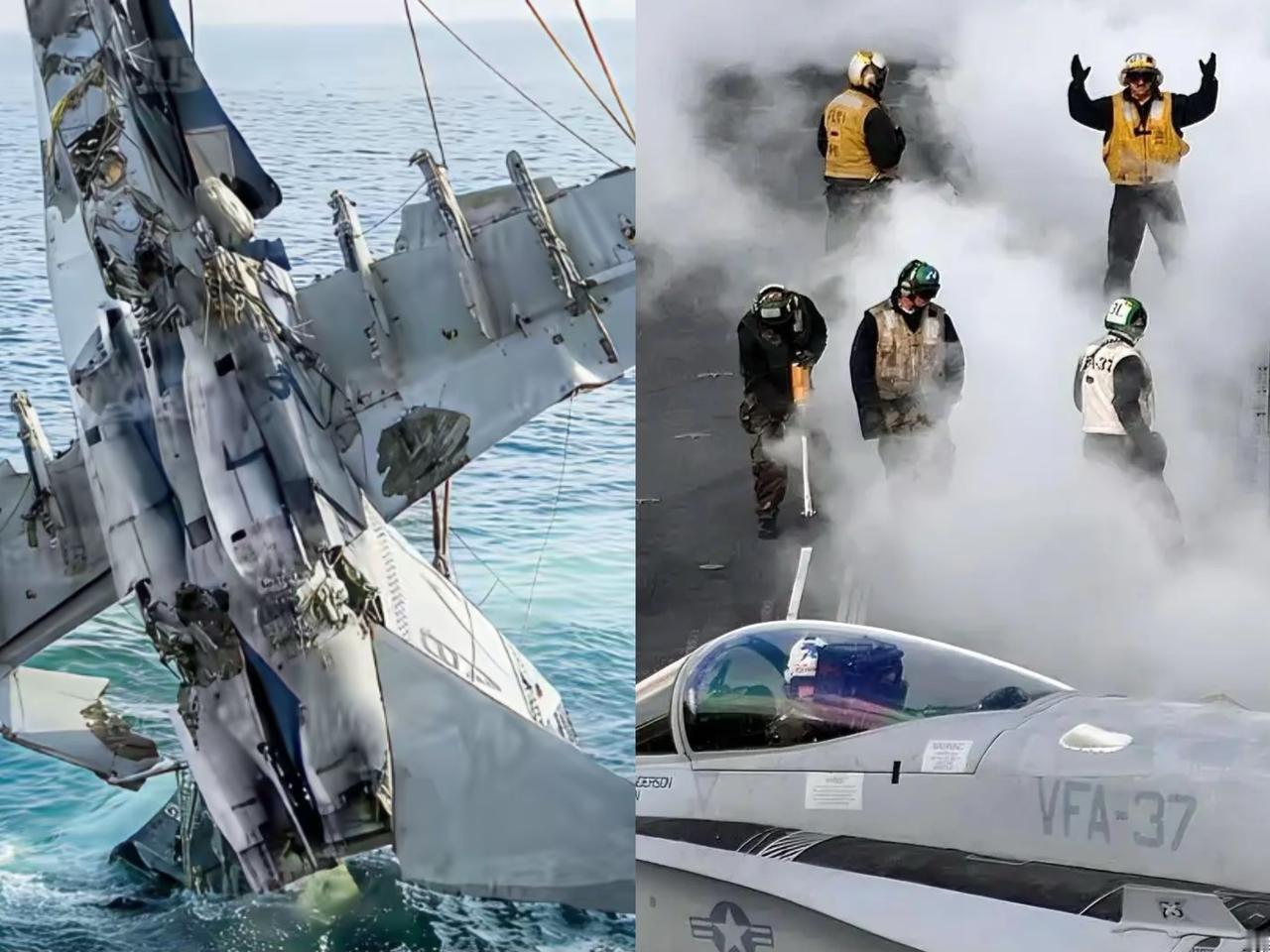美军南海连摔两架机，
不管哪条解释都打自己脸！
半小时内在南海连坠两架军机，概率