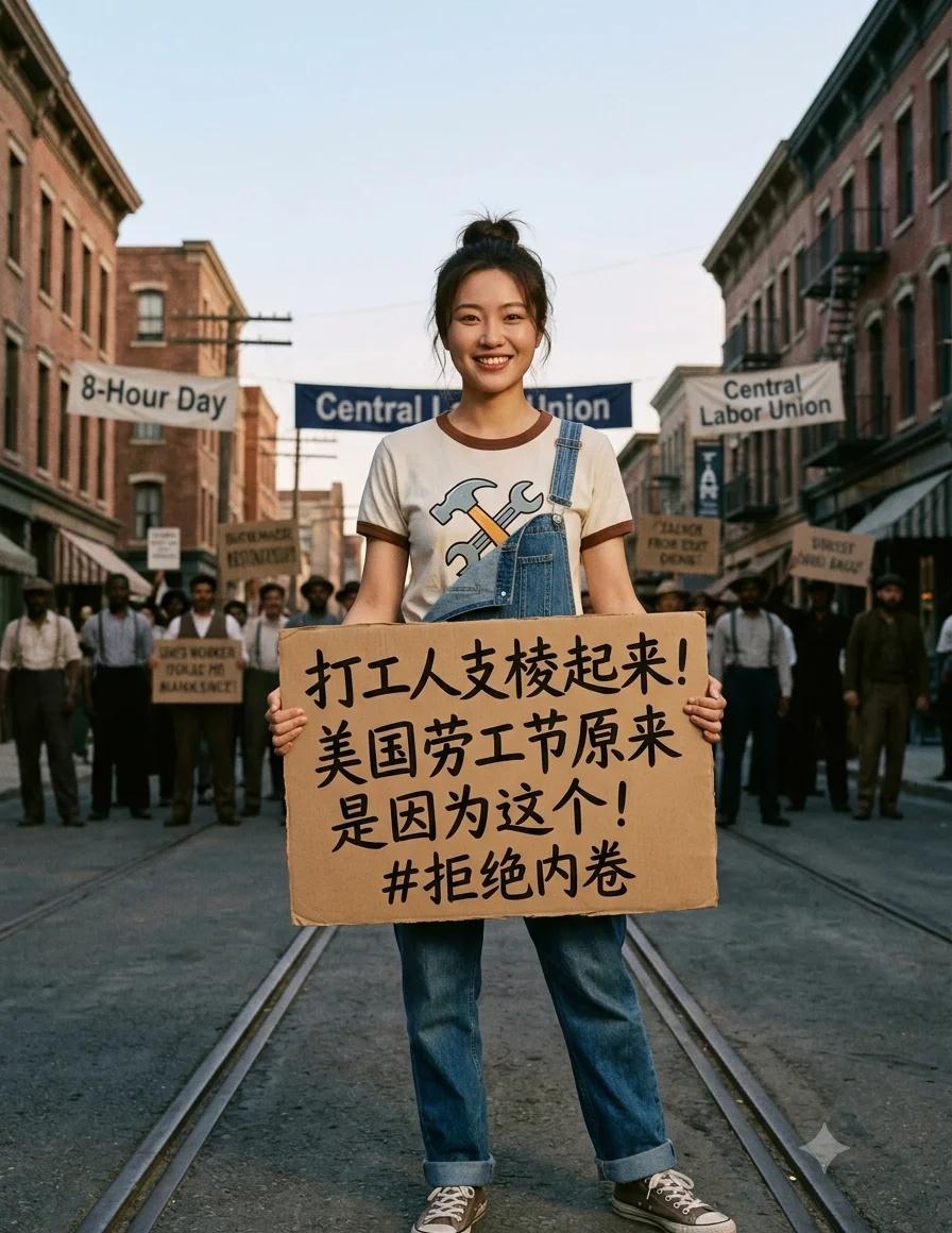 🇺🇸美国的劳动节，居然不是5月1日？！
每年9月的第一个星期一，全美都在放假
