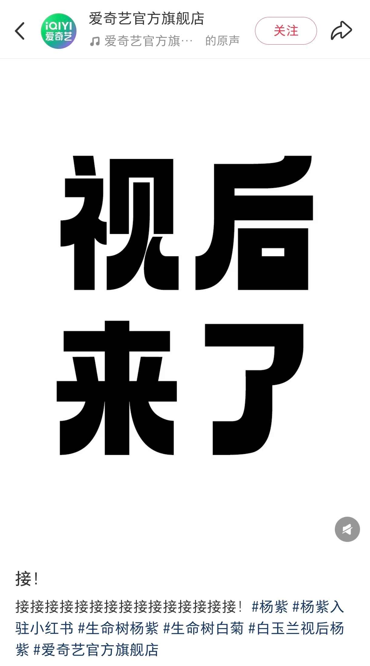 爱奇艺官旗在接白玉兰视后