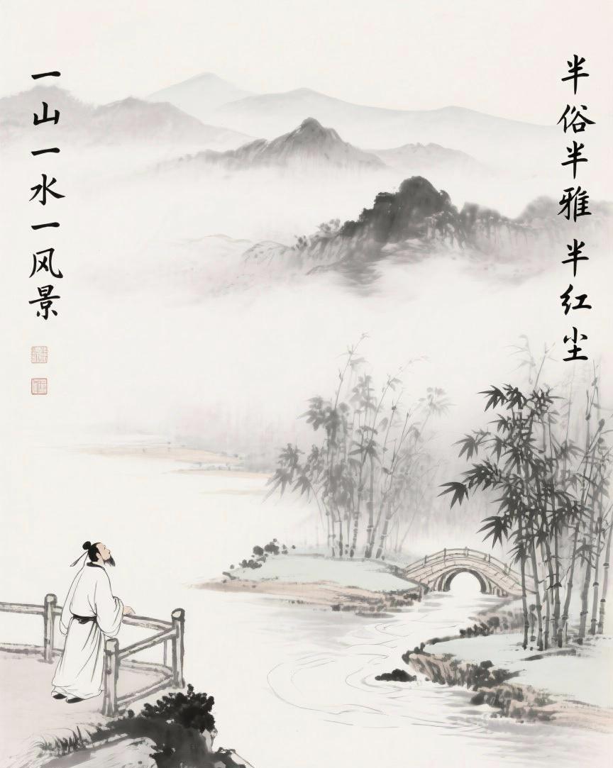 半俗半雅半红尘