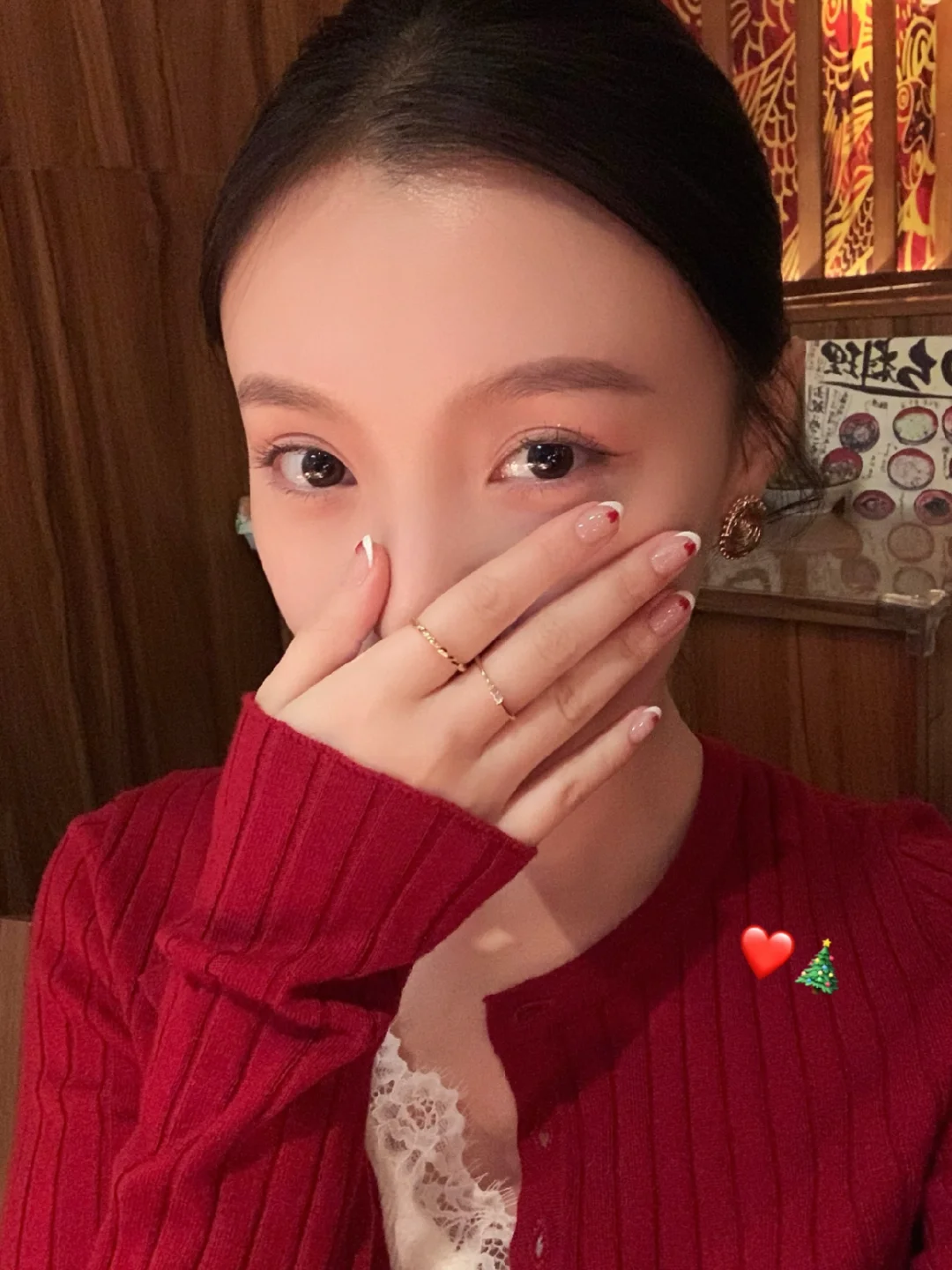 Nails💅法式爱心和圣诞适配度拉满🎄🎅🏻