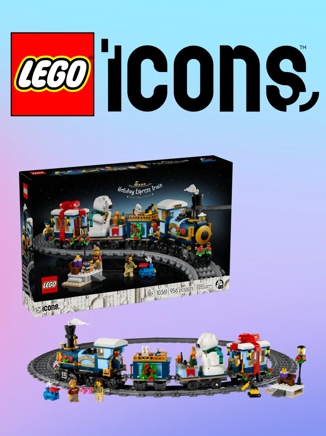 【乐高新品】圣诞特快列车来啦！