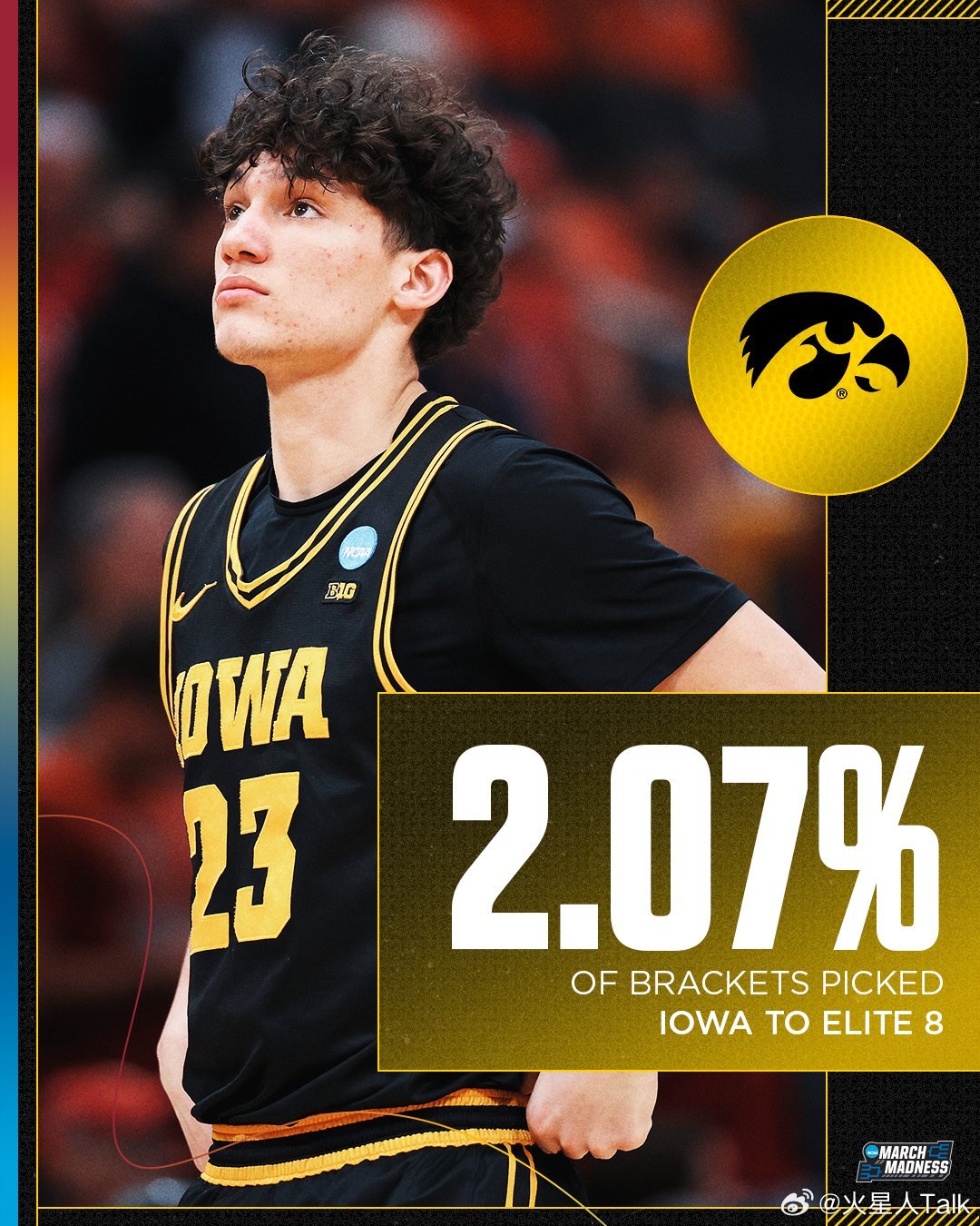 2025-2026赛季NCAA男篮疯狂三月 南区半决赛爱荷华大学逆转击败内布拉斯