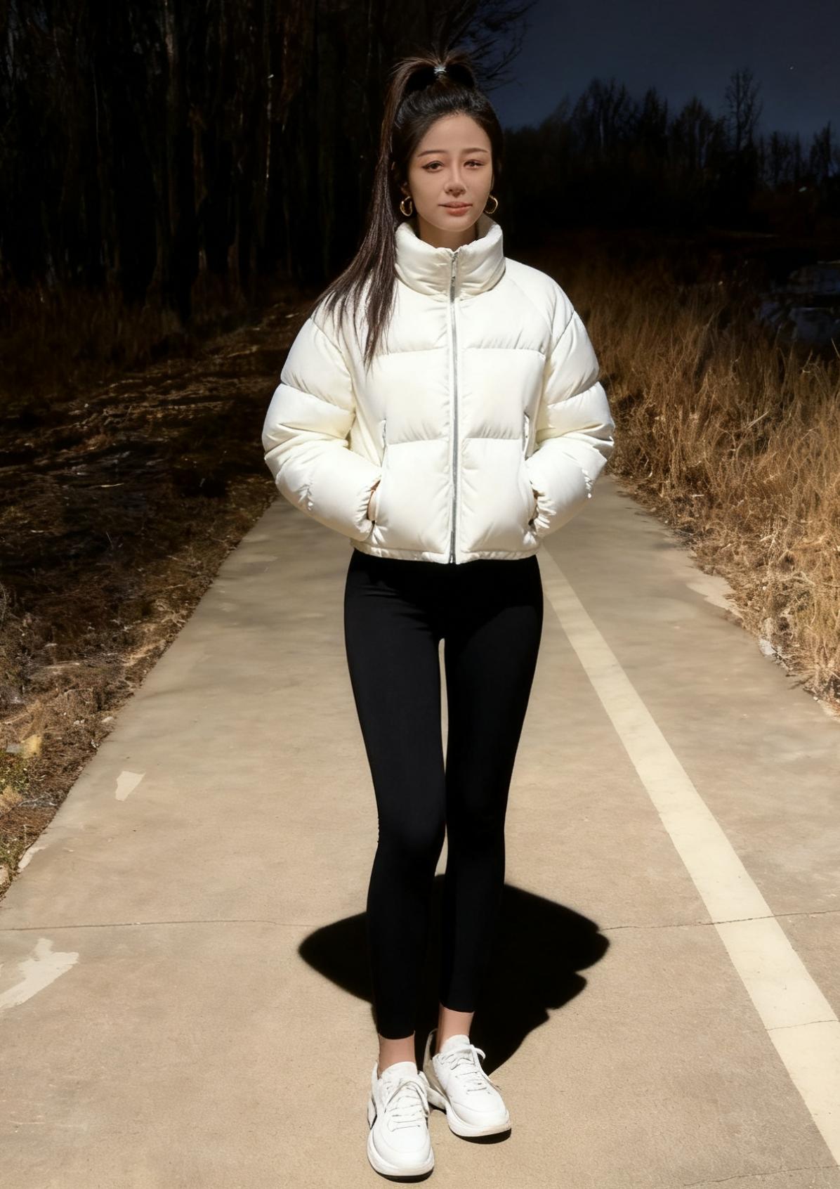 月光像一件洗旧的绒衫
被风抖开在这条
被季节掏空的小径上
它和我的影子叠在一起