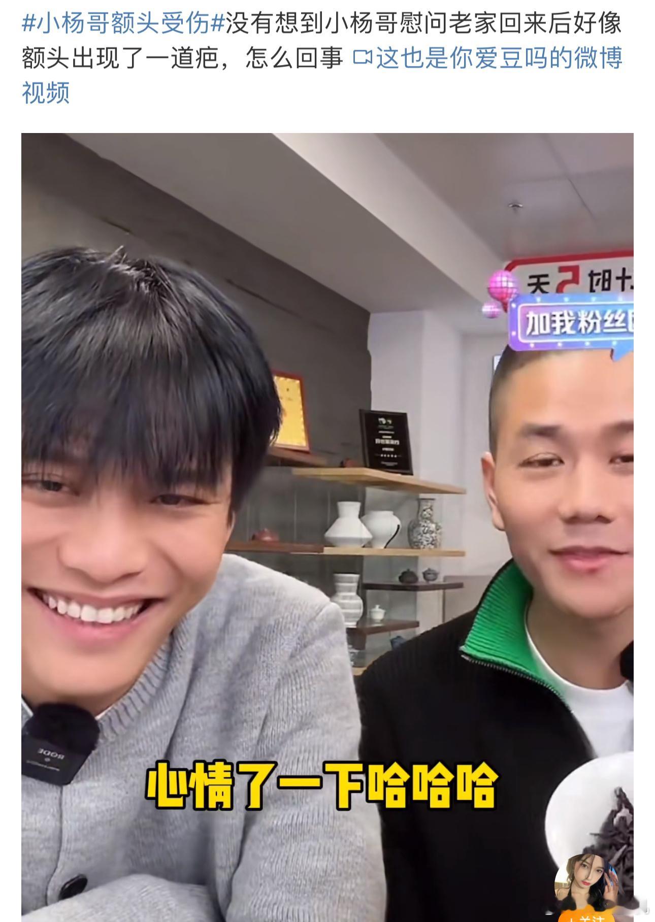 #小杨哥额头受伤#这种消息都能上微博热搜，真是不要太离谱，联合国不来慰问一下吗？