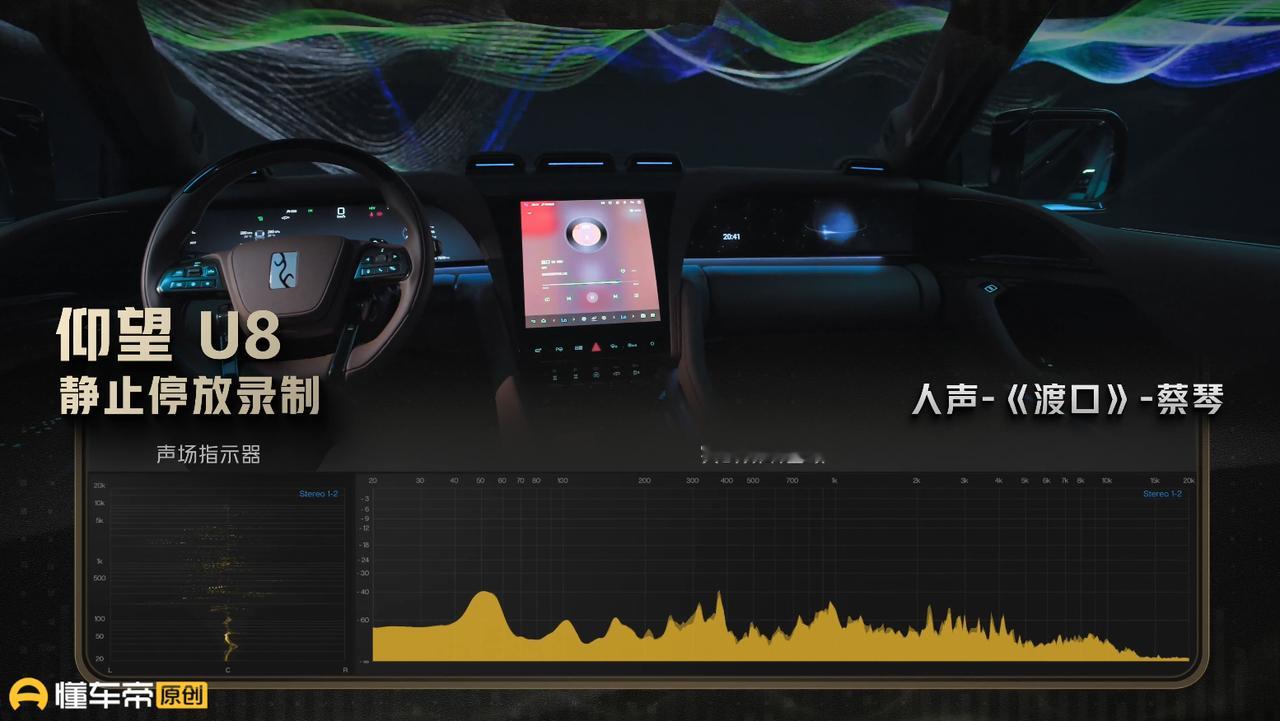 懂车帝50款热门车声音对比仰望U8 直接冲到☝🏻，本次测试中前排的行驶噪音只有