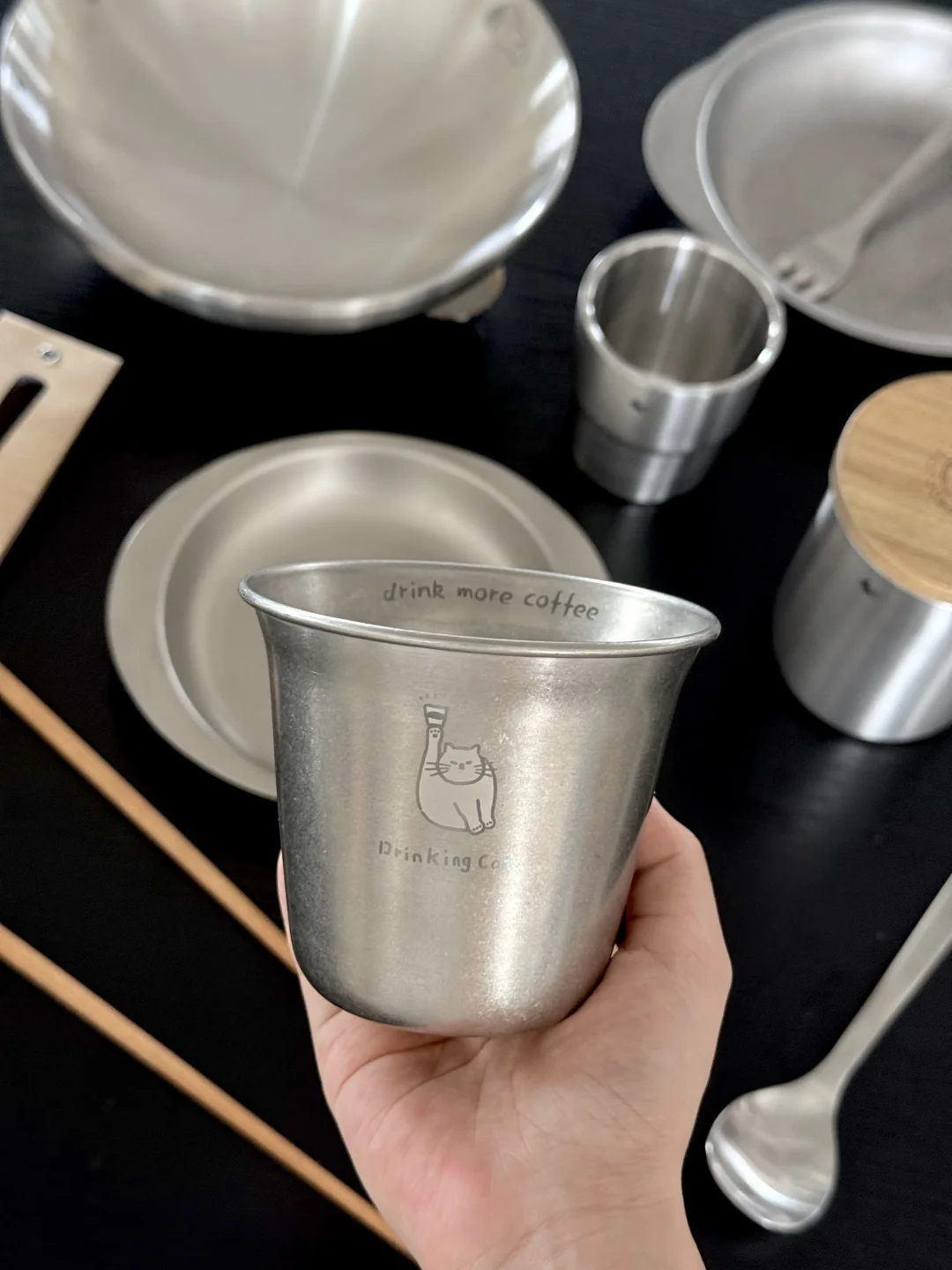 多喝水猫🐱不锈钢冰饮杯350ml