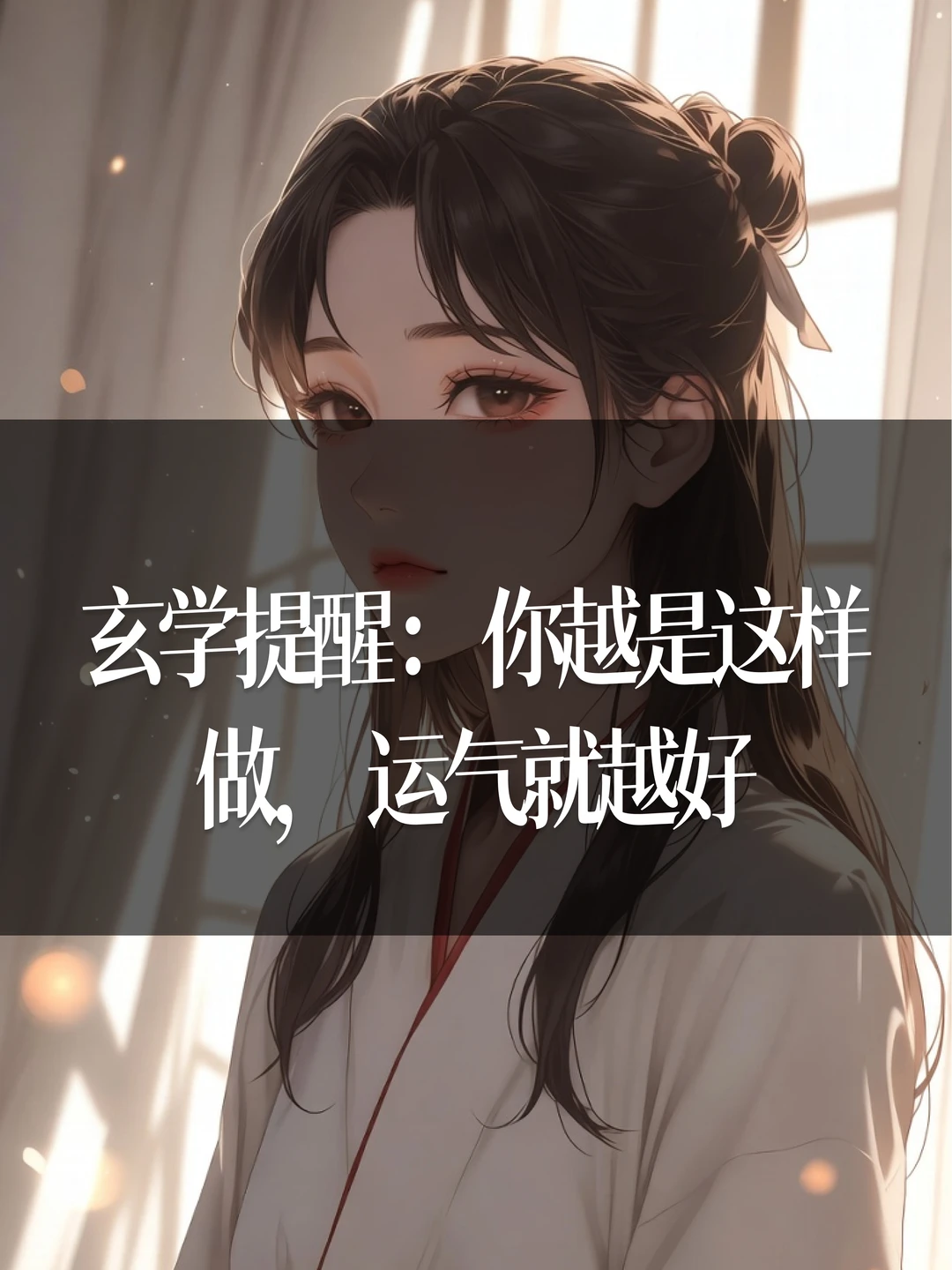 玄学提醒：你越是这样做，运气就越好
