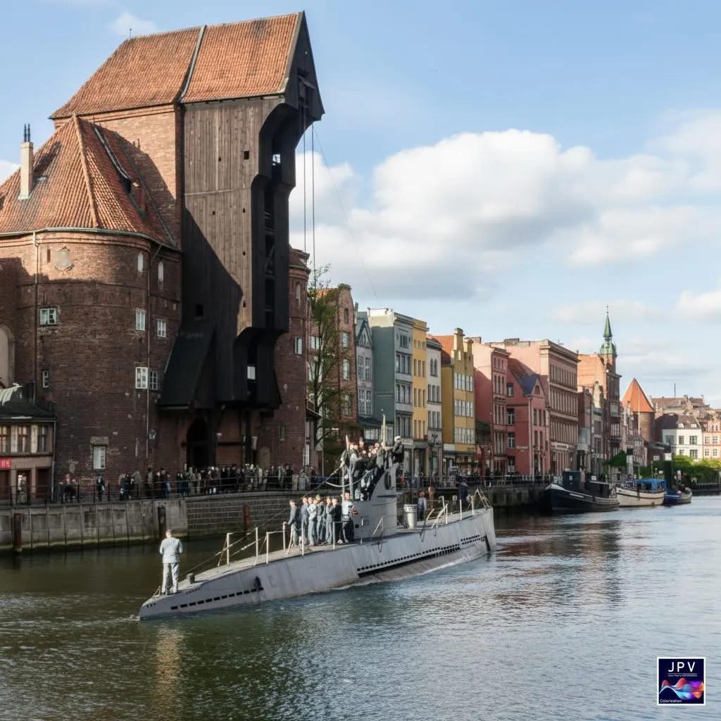 1940 年 10 月 17 日在格但斯克莫特拉瓦河上拍摄的IID U-142型