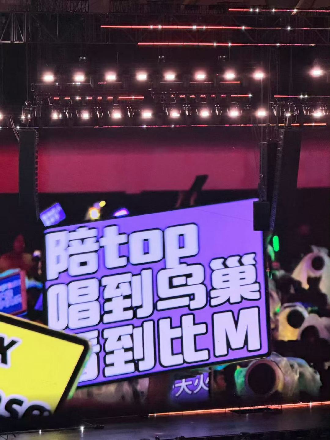 top要唱到鸟巢top回应粉丝唱到鸟巢 一起把演唱会开到鸟巢吧 