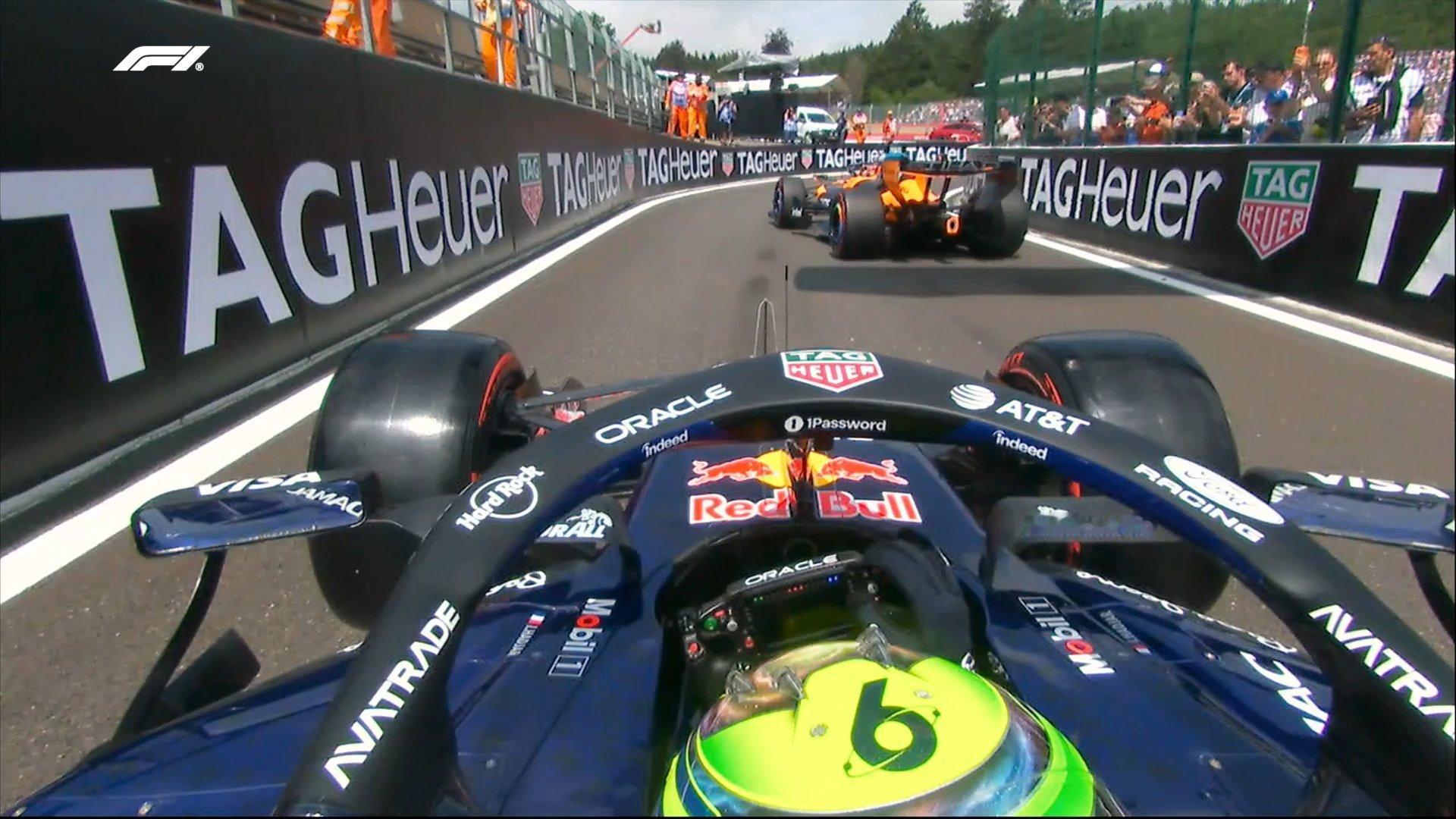 F12026F1比利时大奖赛 哈贾尔赛车没动力被推回去了 