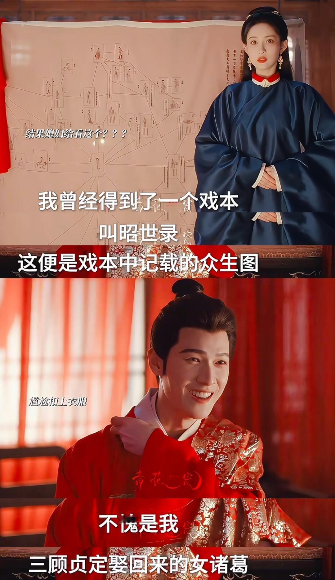 这个思维导图怎么还有戏啊🤫我真的3Q👌洞房花烛呢，窦昭给宋墨看昭示录的思维导