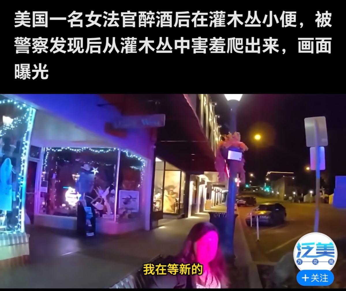 美国警察损秃噜皮了！10月31日报道，美国42岁的亚瓦派县高等法院临时法官奥尔森