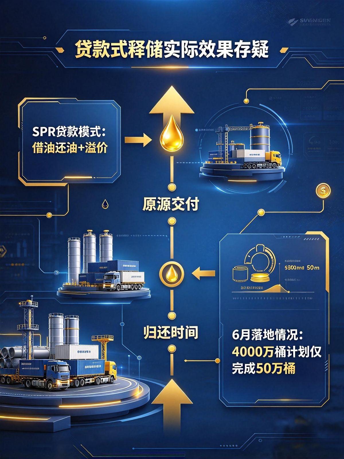 美国能源部宣布计划通过互换方式向市场释放4000万桶战略石油储备（SPR）。
9