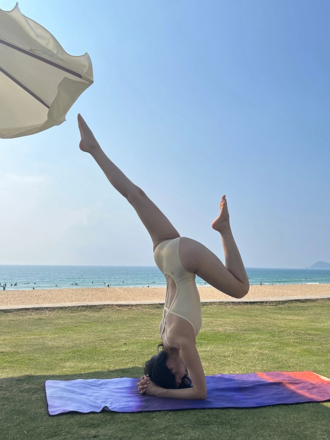 海边瑜伽｜被阳光照着暖暖的