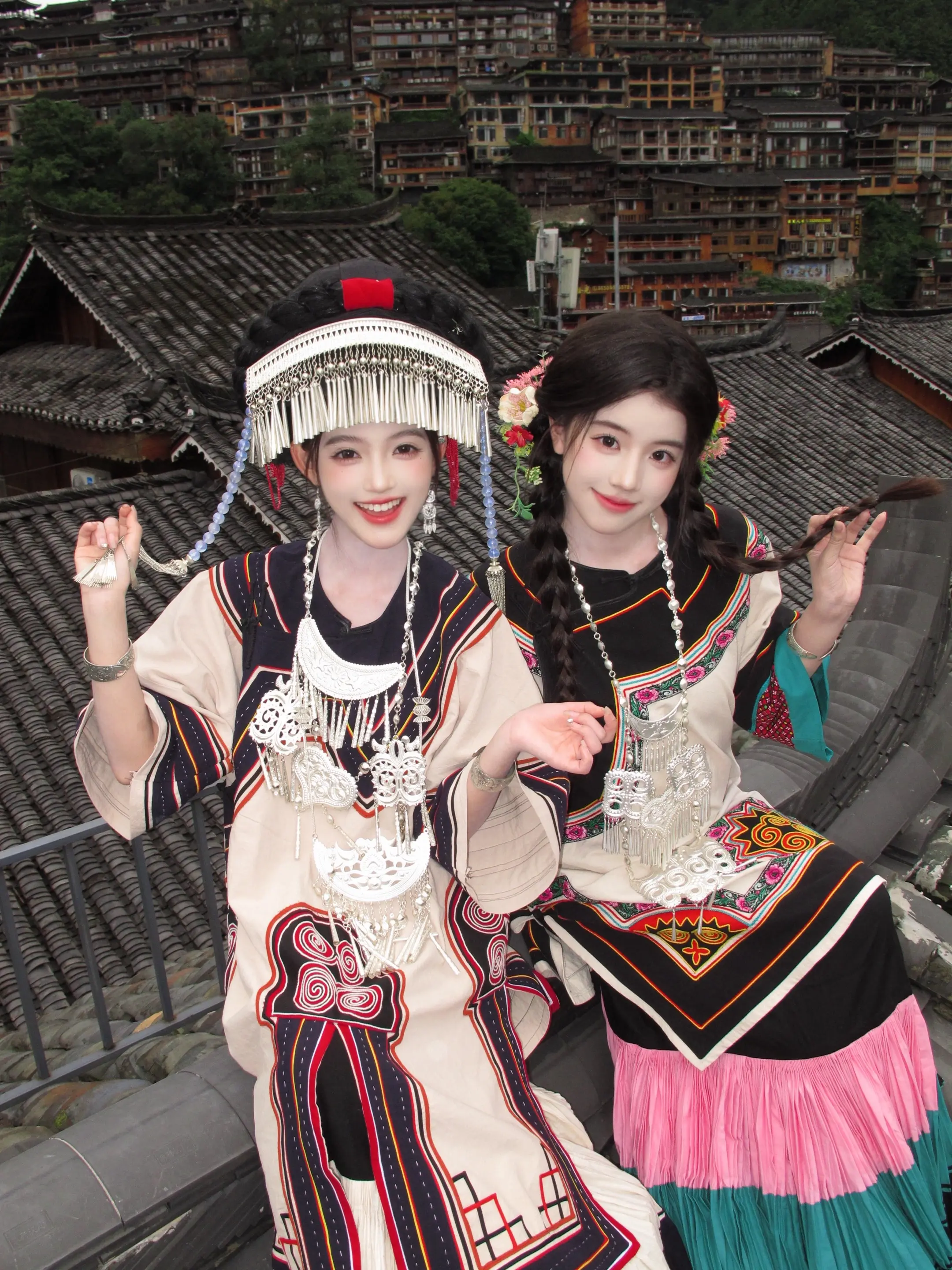 闺蜜👭暑假我们就去千户苗寨拍写真