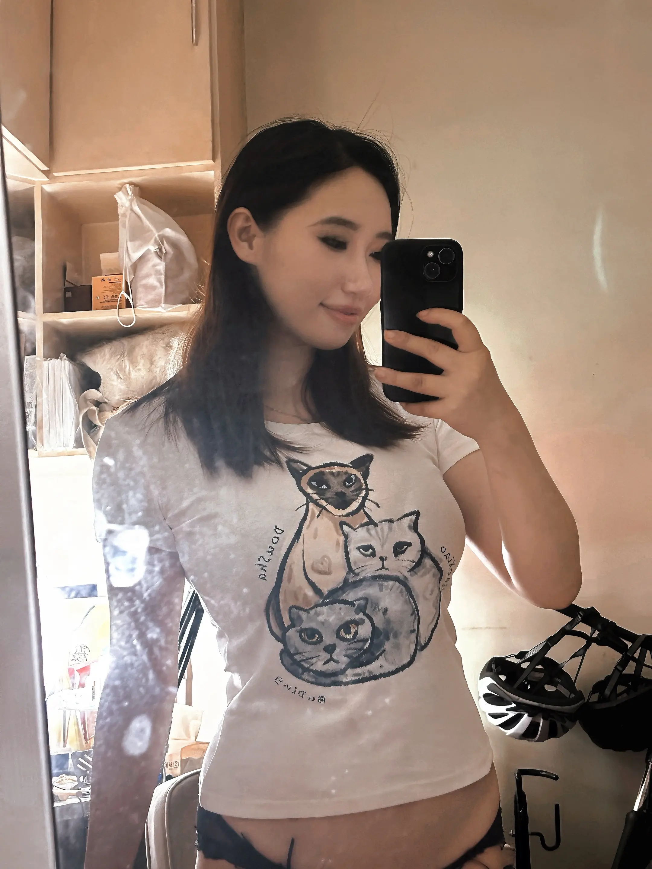 超级可爱的小猫短袖。
