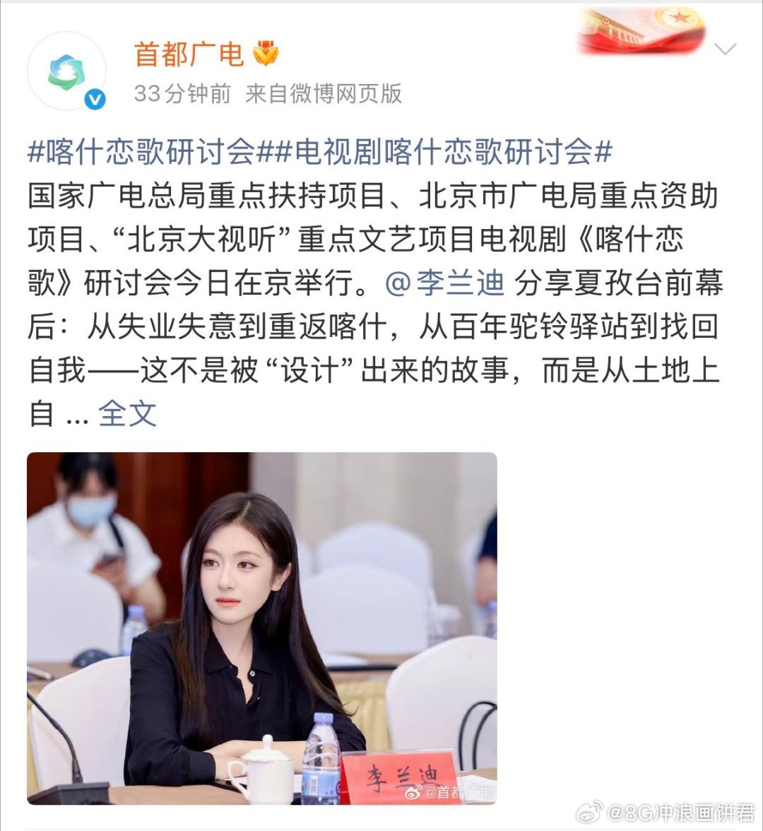 李兰迪体制内高智感女友 喀什研讨会上这张也太绝了吧！李兰迪往那一坐就是体制内高智