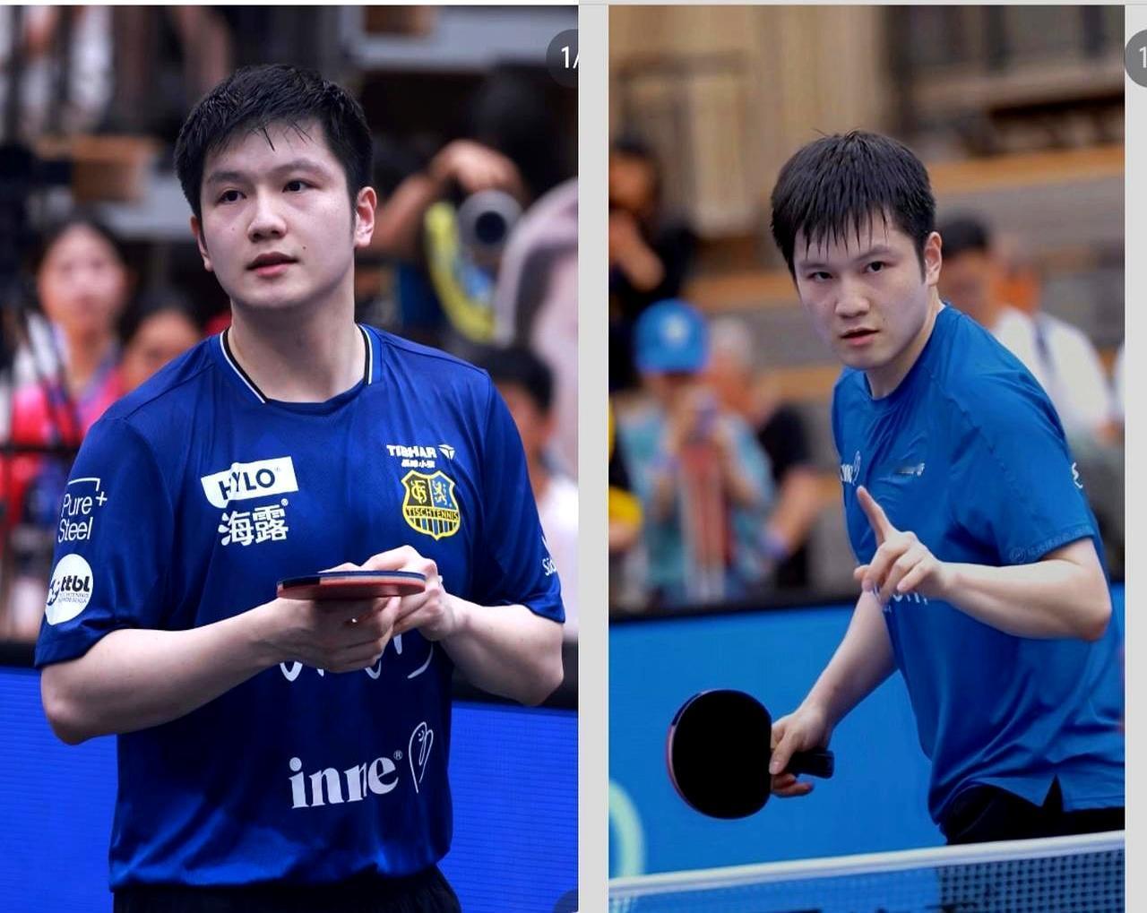 樊振东现在打球像刚入队的小孩，运动服一穿，手表项链全扔。不是没钱，是段位够高，名