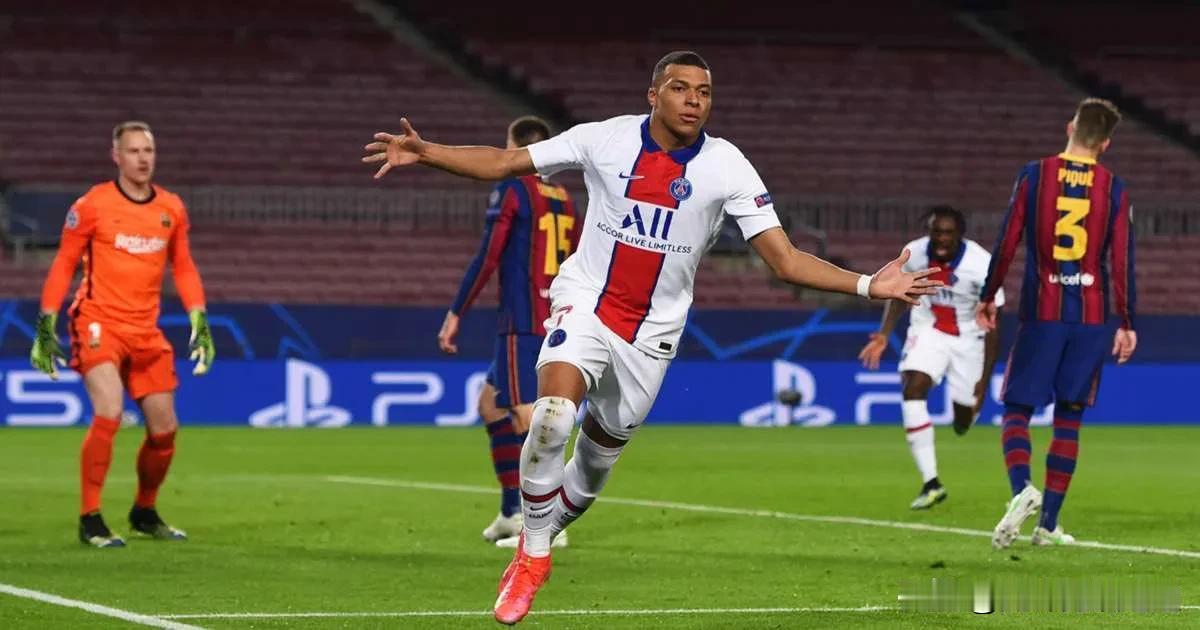 姆巴佩是 21 世纪唯一一位在世界杯、欧冠淘汰赛阶段和联赛中拥有顶级非点球得分率