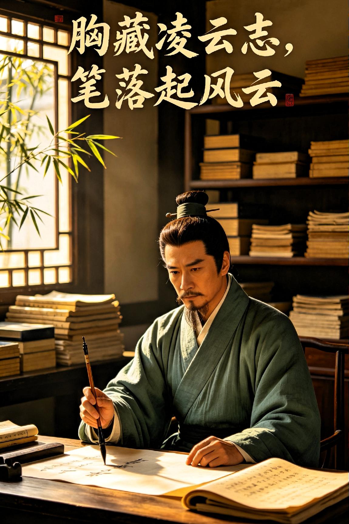 胸藏凌云志 ，笔落起风云！


 
七言古风·抒怀骋志
 
胸藏浩气凌云端，翰墨