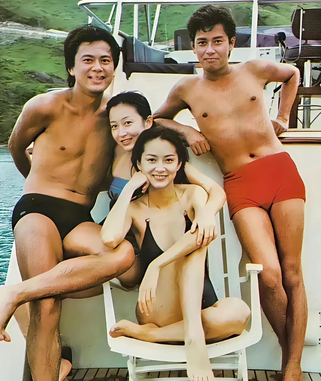 感觉以前明星着装的尺度比现在还大，思想比现在还要开放的多。比如那时候这类比基尼照