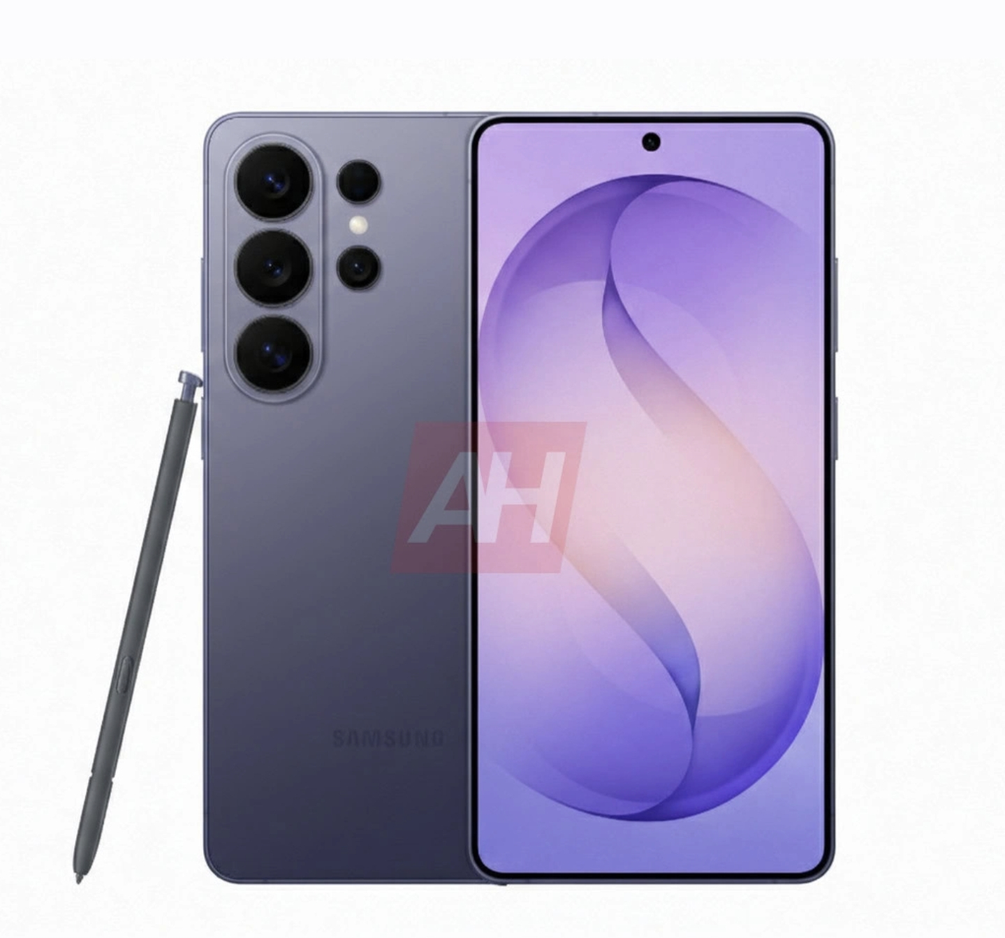 重磅！三星Galaxy S26 Ultra官方渲染图来了。本次泄露的是紫色和黑色