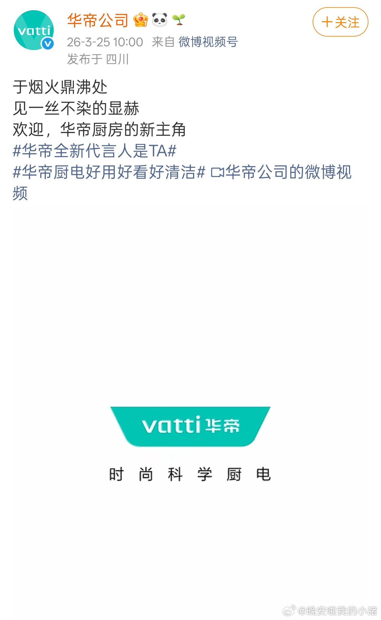 张凌赫华帝代言人预热