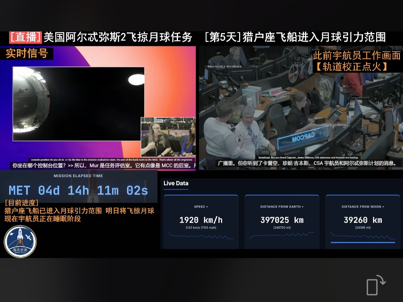 一直在关注阿尔忒弥斯2登陆月球直播、恐惧生物的本能、勇气是人类的赞歌！ 有生之年