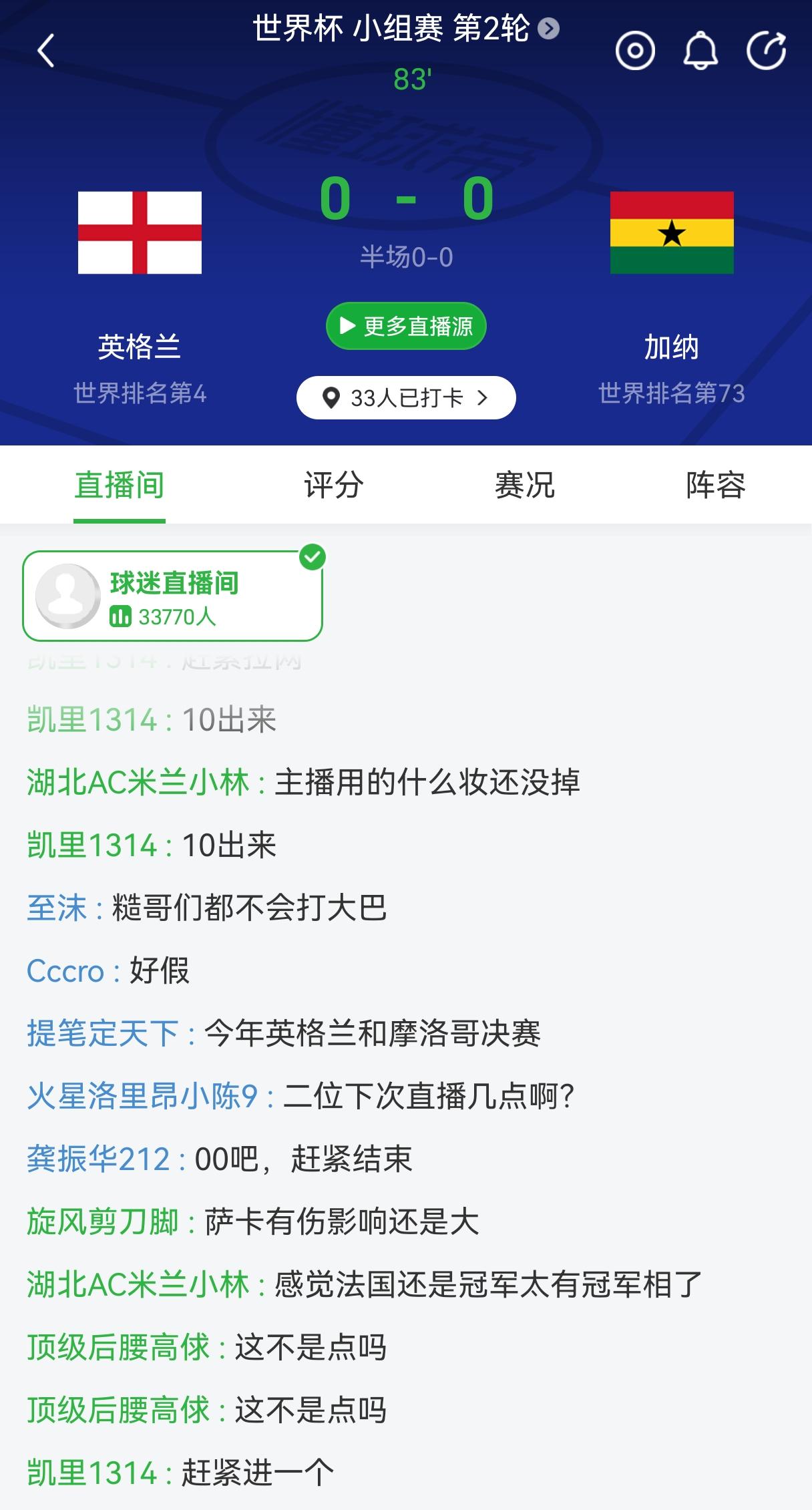 看来加纳巫师本场比赛真要建功了？
一觉醒来，英格兰🏴󠁧󠁢󠁥󠁮󠁧󠁿与