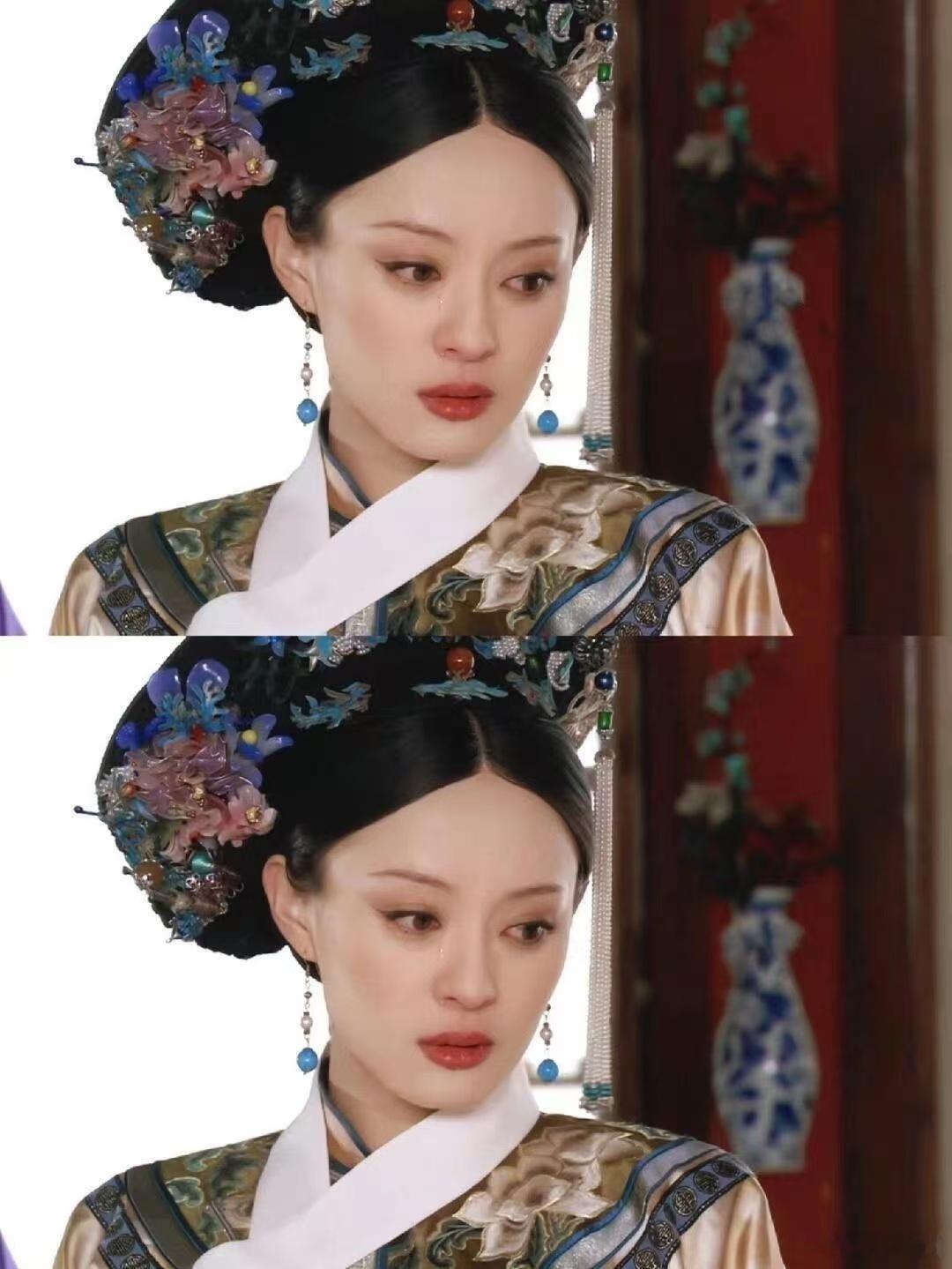 孙俪美回甄嬛时期简简单单的基础款穿搭，却挡不住孙俪身上独有的韵味，眉眼间的温柔大