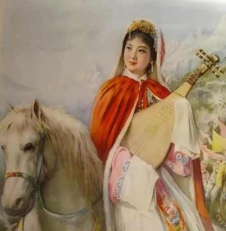 王昭君二十三岁，丈夫呼韩邪单于离世，按照匈奴收继婚习俗，继子复株累单于要迎娶她。