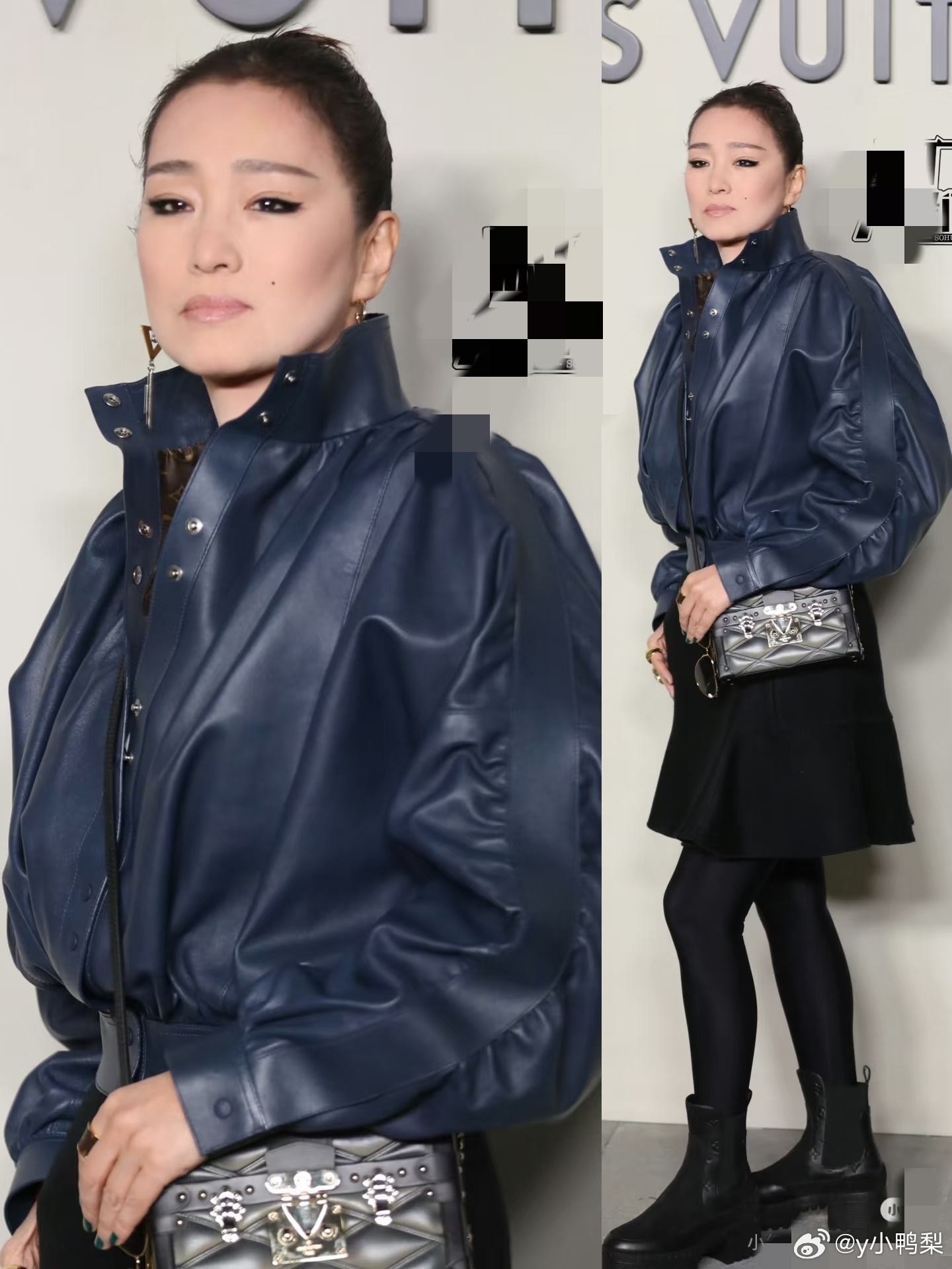 巩俐压轴2026年1月13日，巩俐亮相北京三里屯LV之家开幕式活动，她身着蓝色皮