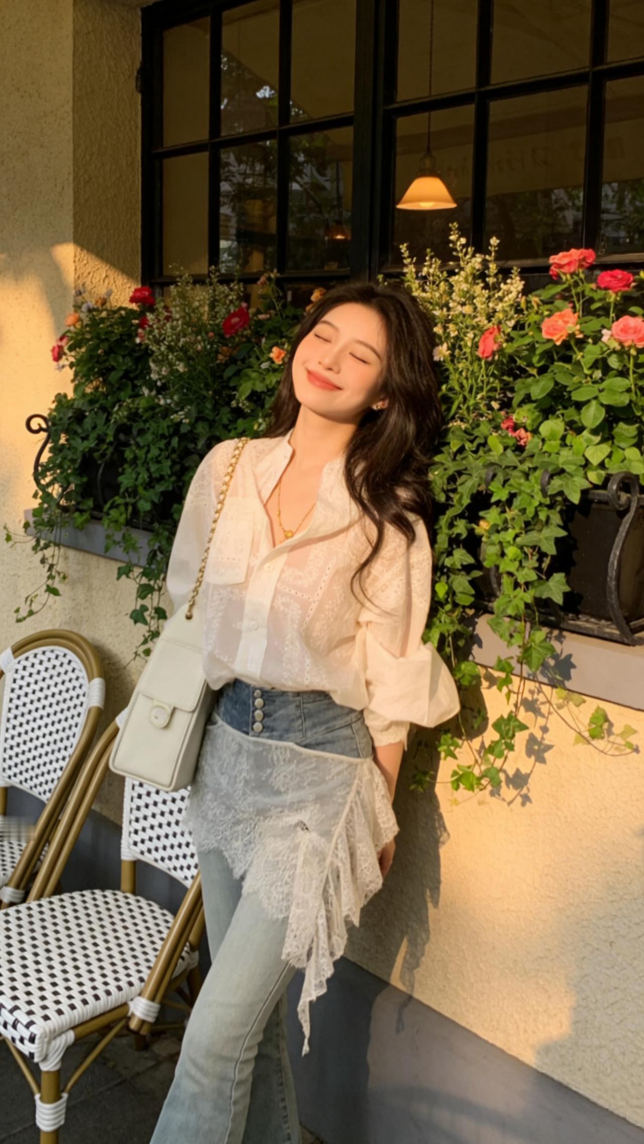 温柔穿搭 韩系穿搭 穿搭日记 ootd日常穿搭 分享穿搭