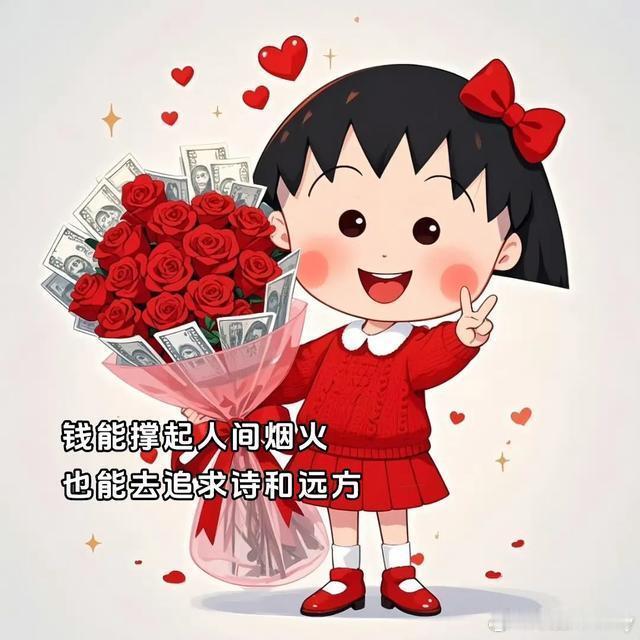 [心][心][心]努力挣钱吧，生活不如意就是缺少人民币！努力赚钱不是因为爱钱，而