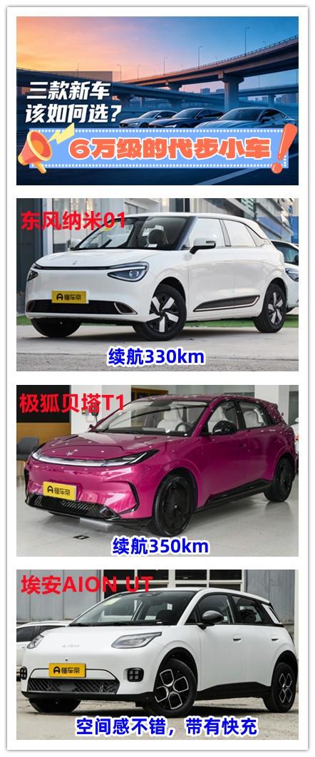6万的预算购买一辆代步小车，该如何选择？
第1款车型来了解一下东风纳米01。这款