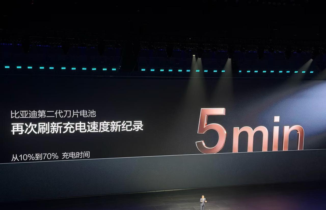 比亚迪发布第二代刀片电池

比亚迪第二代刀片电池从从10%到70% 充电时间只要