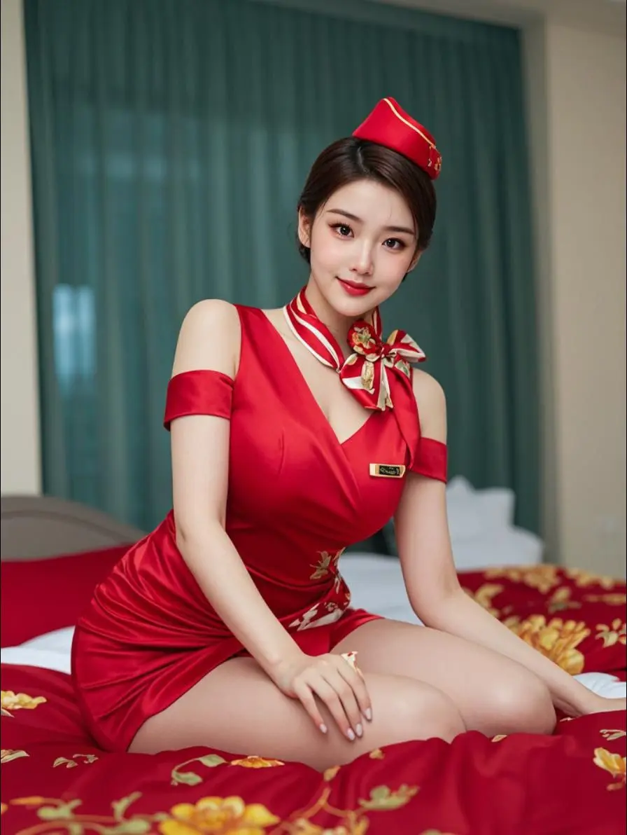 AI红裙空姐