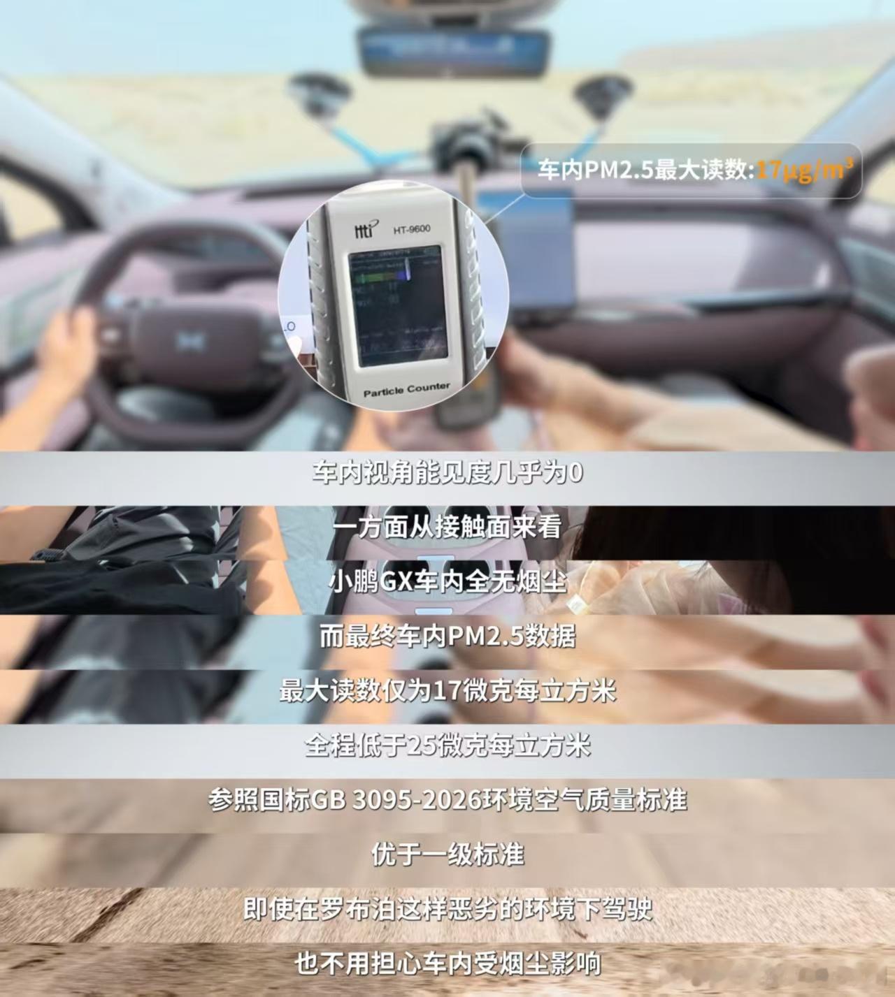 小鹏GX成功挑战吐鲁番七大极热测试小鹏GX吐鲁番正午暴晒紫外线隔绝率超99%  
