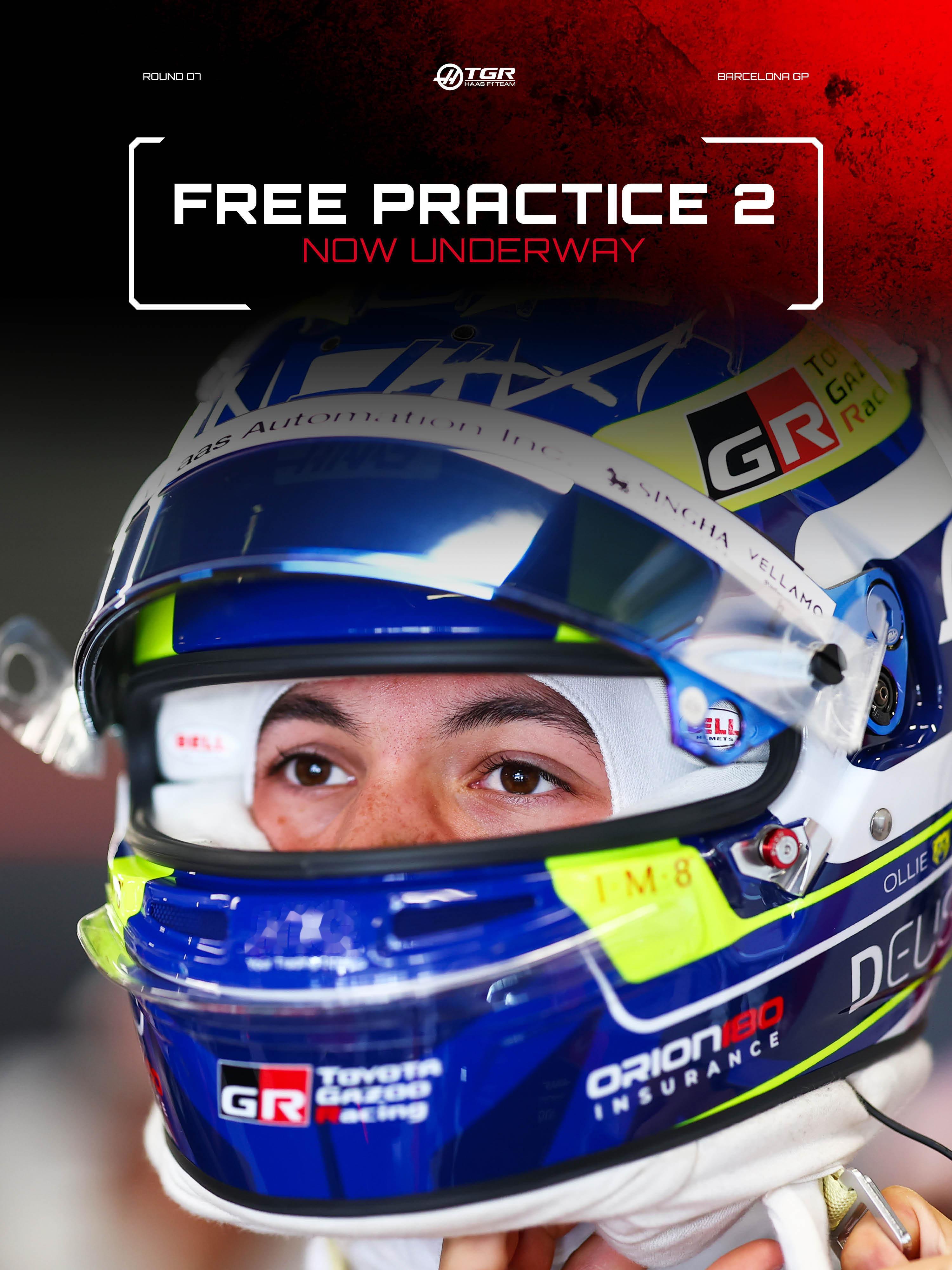 本周第二次练习已经开始 ⏭️👏哈斯F1车队2026F1巴塞罗那大奖赛F1