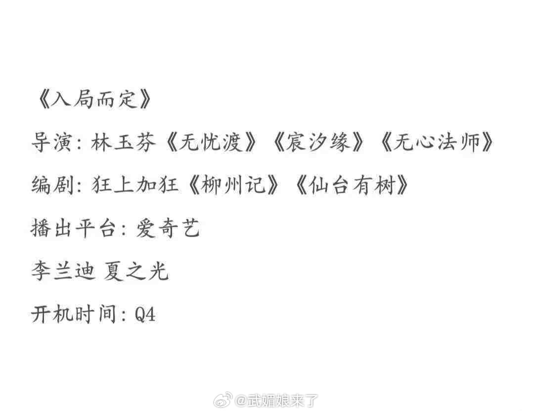 吃🍉《入局而定》导演：林玉芬李兰迪 夏之光 ​​​