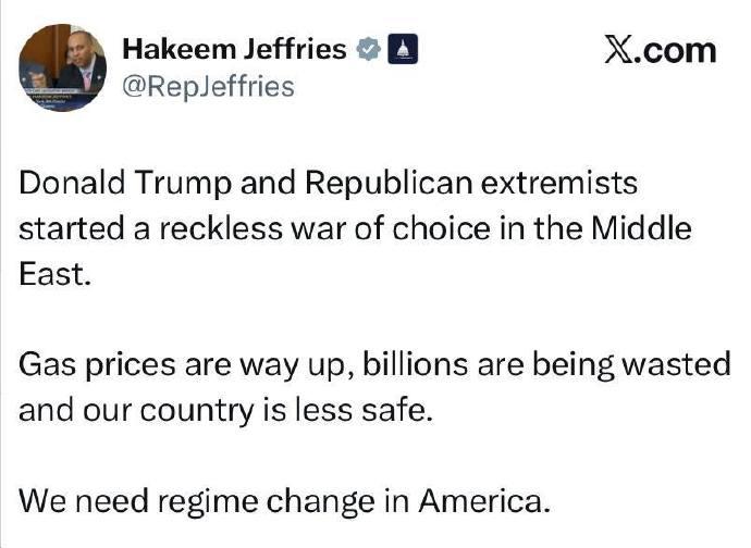 【美国政权更迭】美国民主党人想要美国政权更迭——但其中另有隐情。

美国众议院民