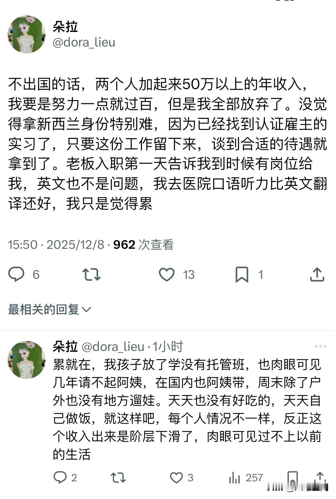 有时候真的搞不懂国内的这群中产，在国内年入几十万，各种抱怨，非要移民到国外过社会