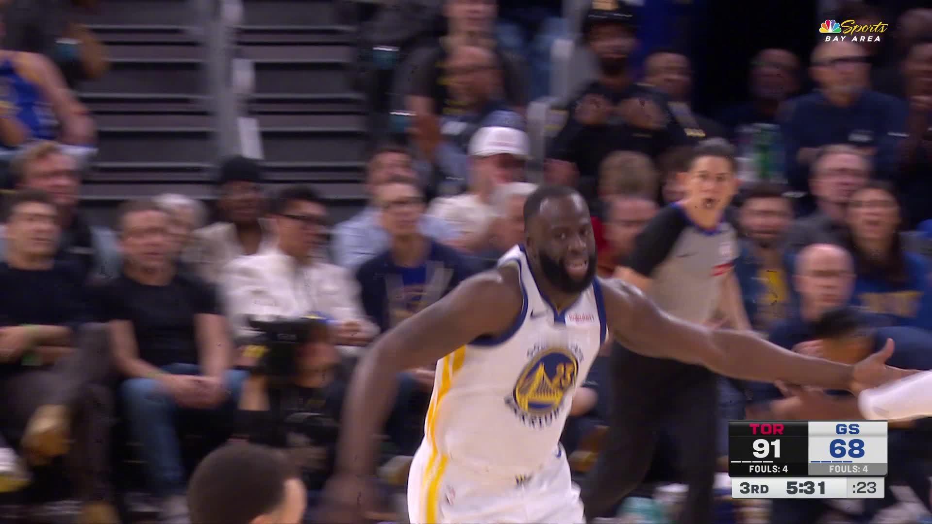 格林暴扣篮筐🏀勇士68:94猛龙。猛龙vs勇士勇士春节之夜